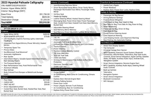 Certified Used 2023 White Hyundai Calligraphy image 23