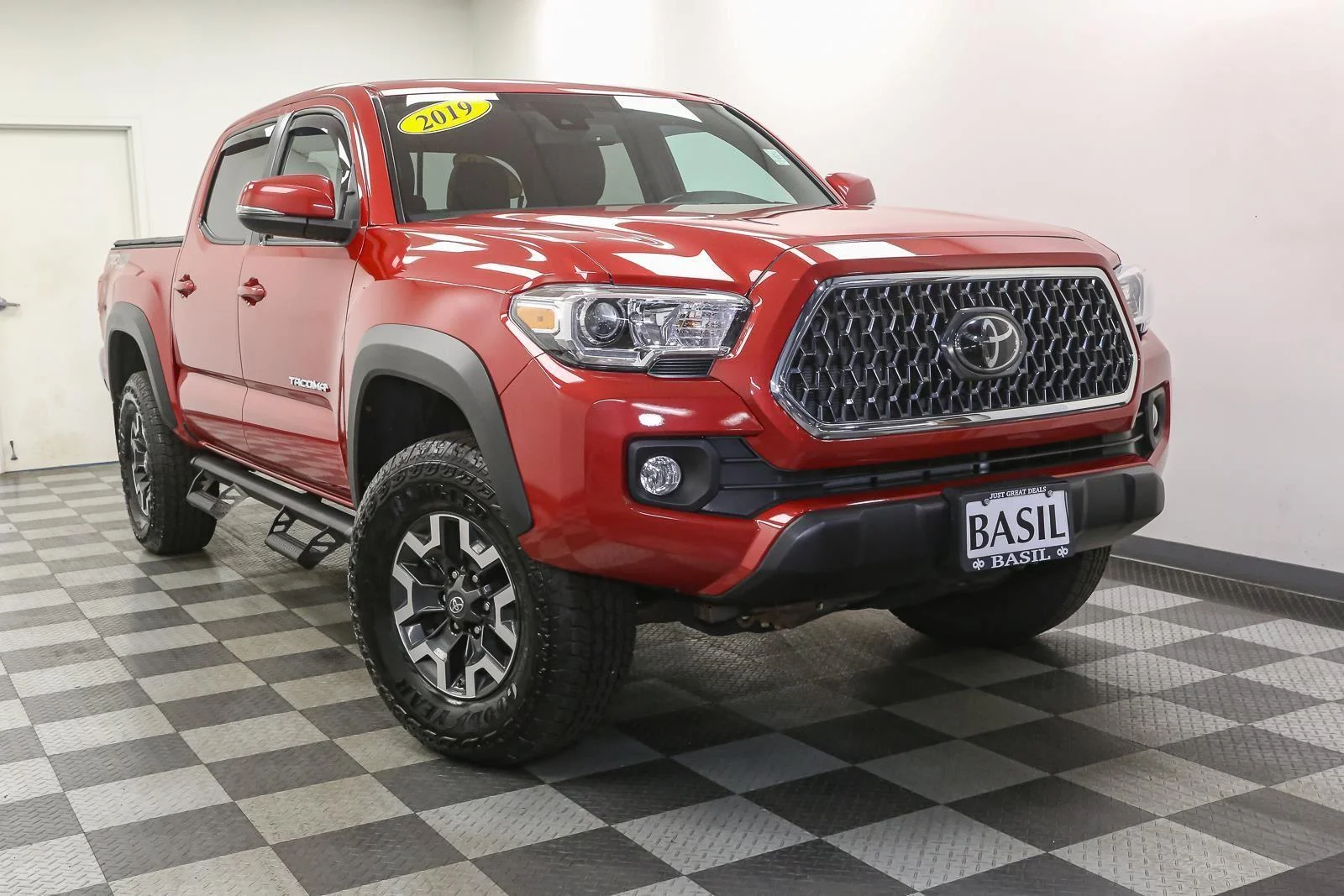 Used 2019 Barcelona Red Metallic Toyota TRD Off-Road image 2
