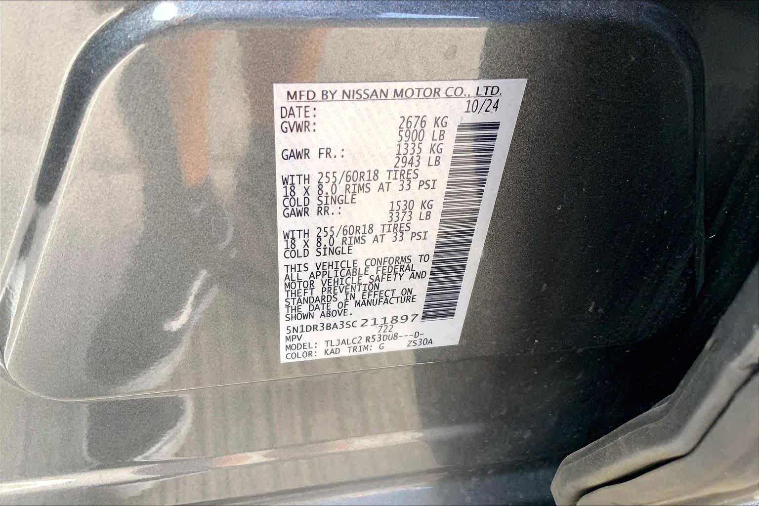 Used 2025 Gun Metallic Nissan SV image 28