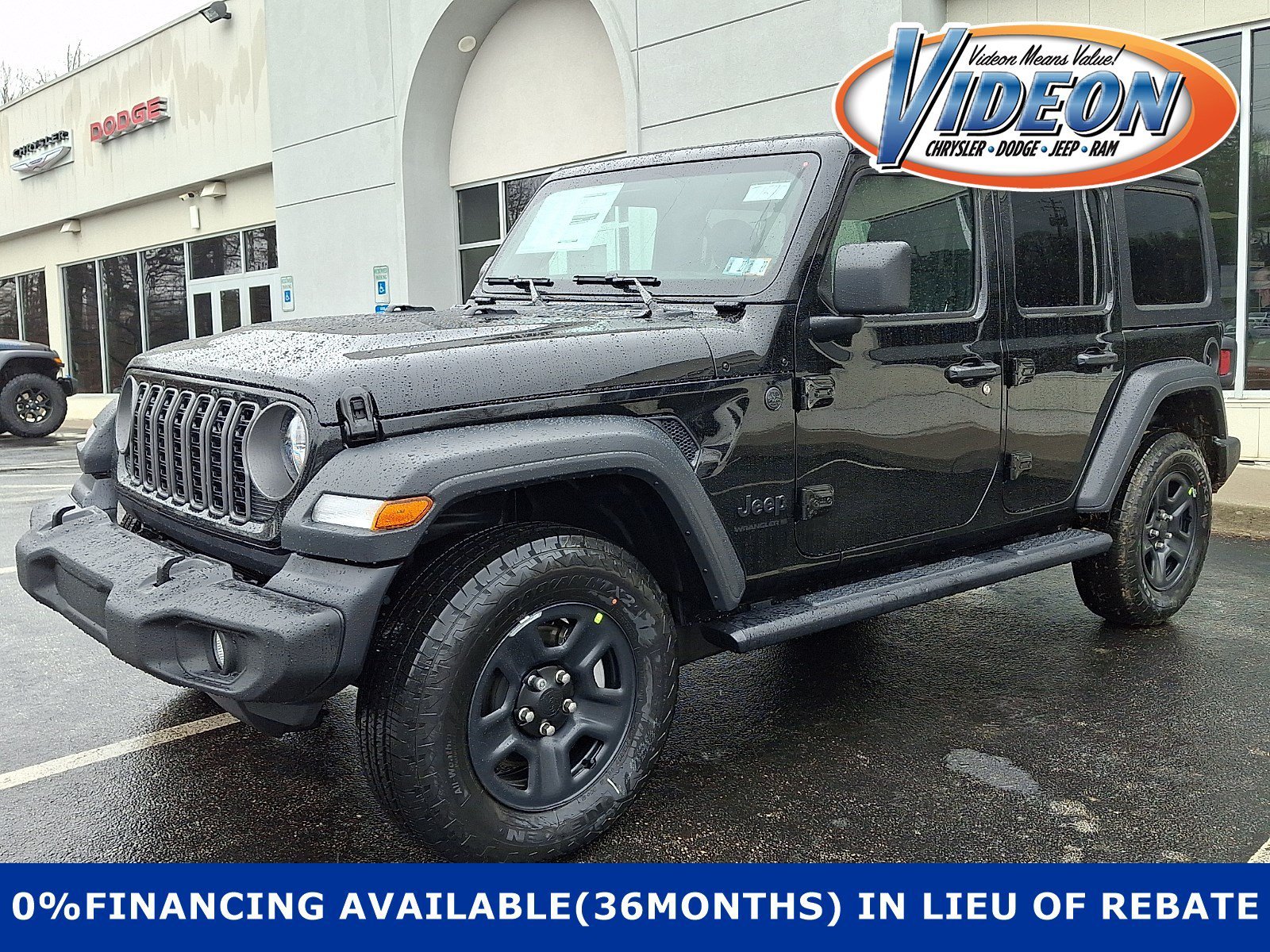 New 2026 Black Clear-Coat Exterior Paint Jeep Sport image 1