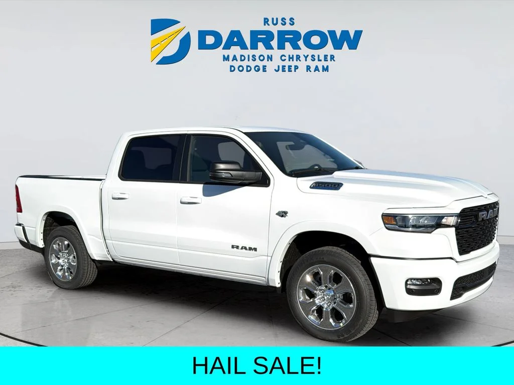 New 2026 Bright White Clear-Coat Exterior Paint RAM Big Horn/Lone Star image 7