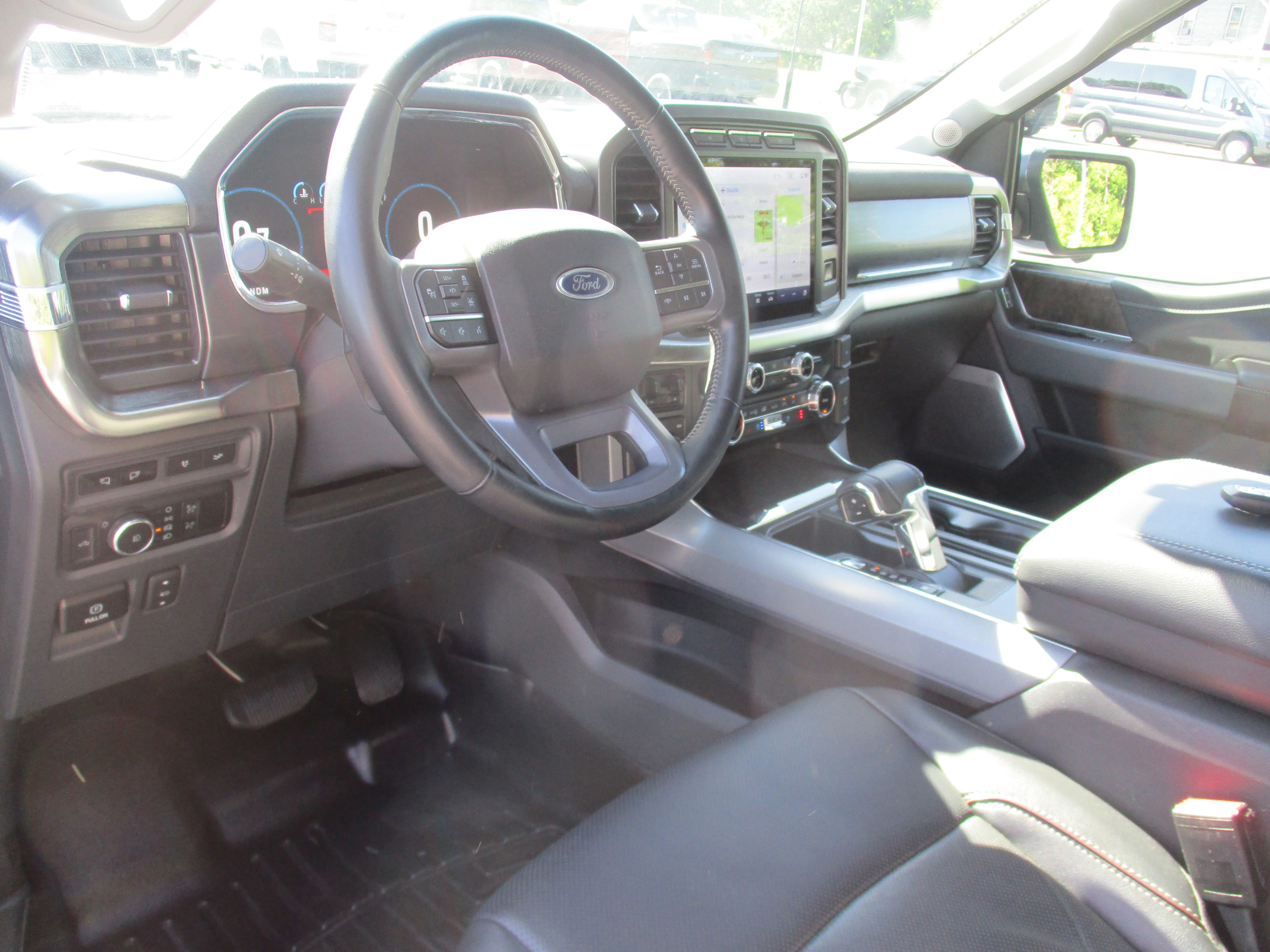 Used 2023 Azure Gray Metallic Tri-Coat Ford LARIAT image 35