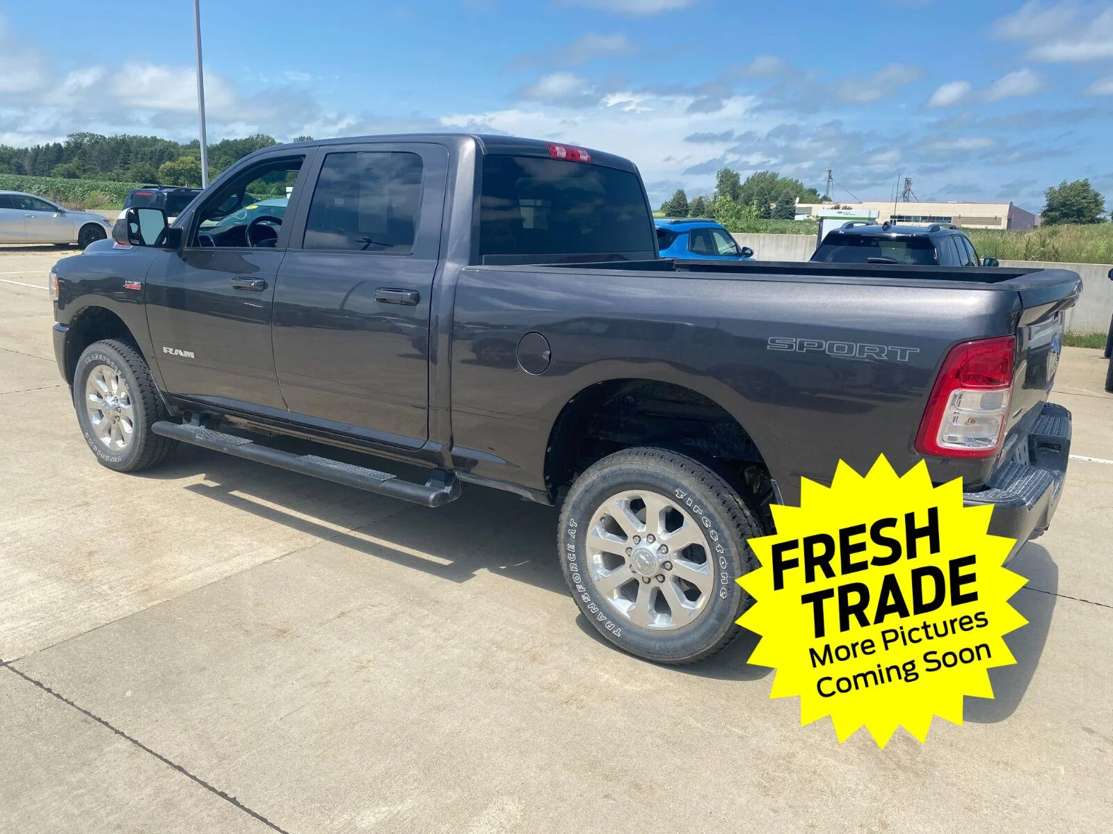 Used 2022 Granite Crystal Metallic Clearcoat Ram Big Horn image 2