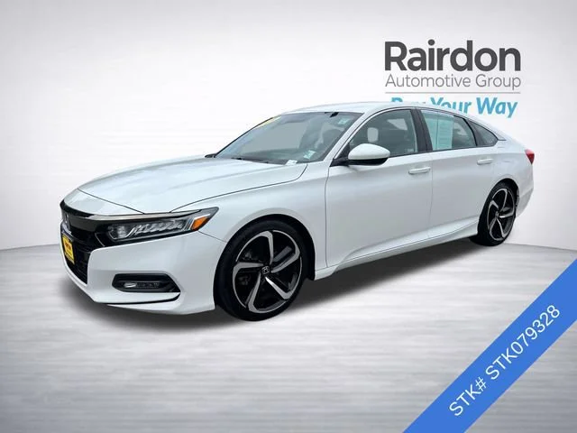 Used 2019 Platinum White Pearl Honda Sport 1.5T image 3