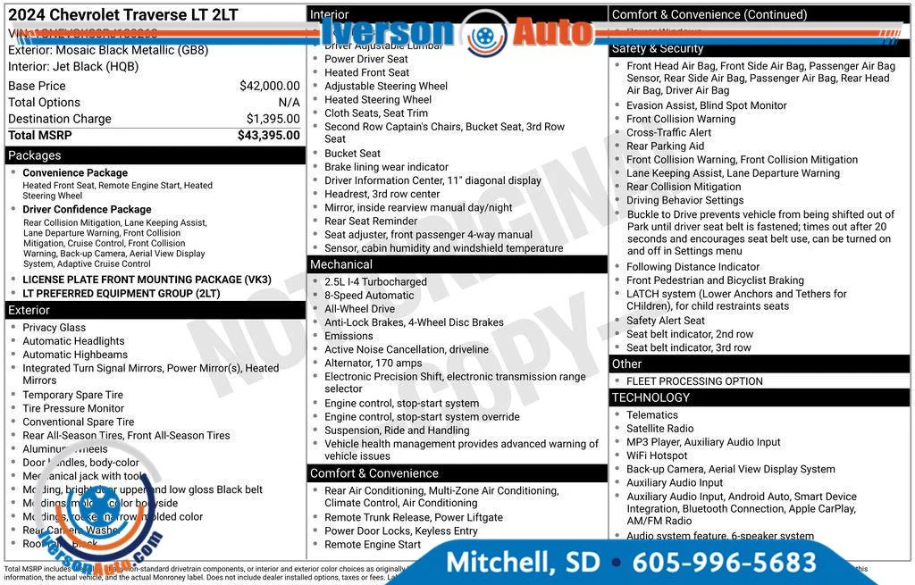 Used 2024 Mosaic Black Metallic Chevrolet AWD LT image 4