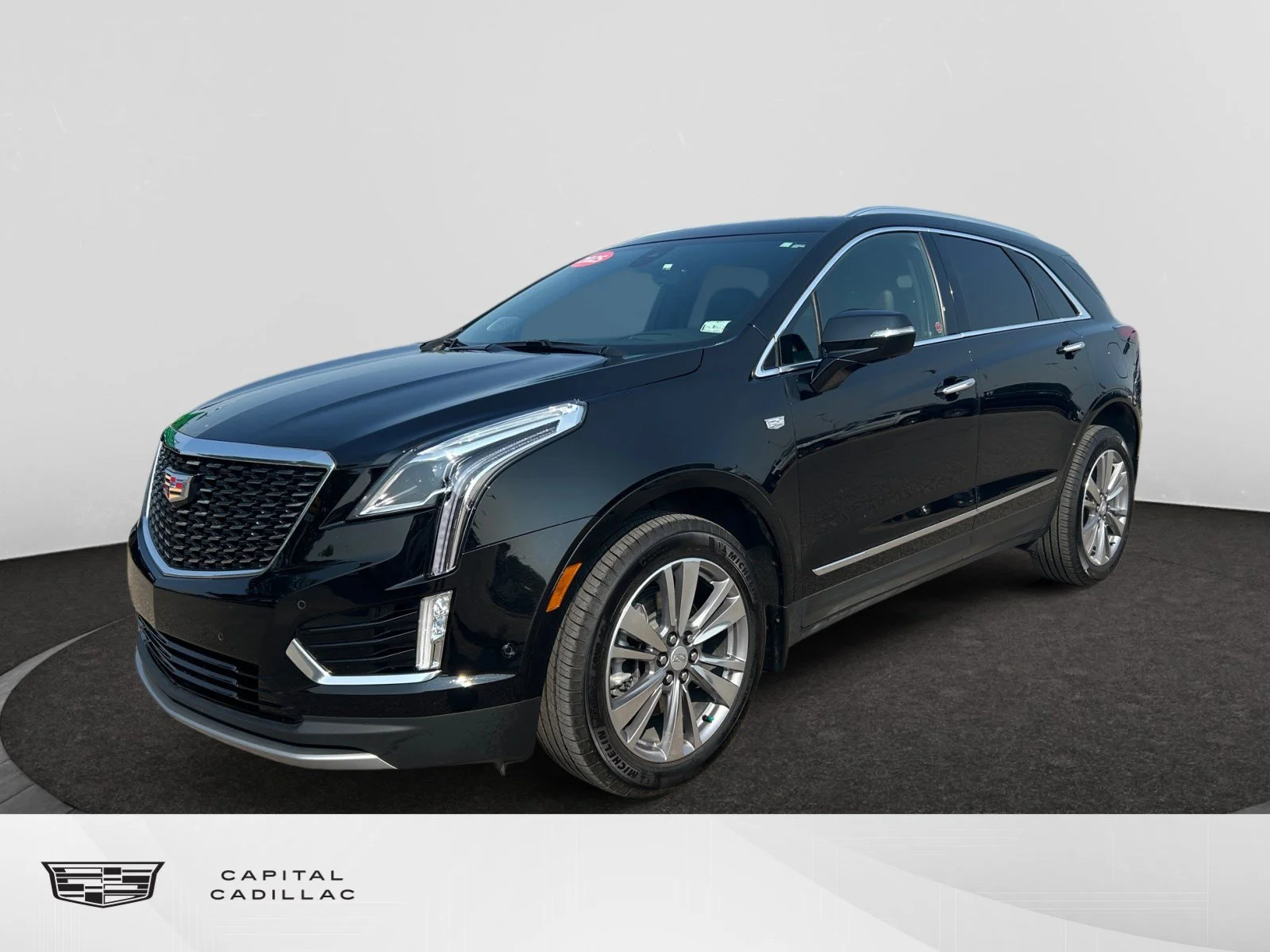Certified Used 2025 STELLAR BLACK METALLIC Cadillac AWD Premium Luxury Leather Sunroof Nav image 1