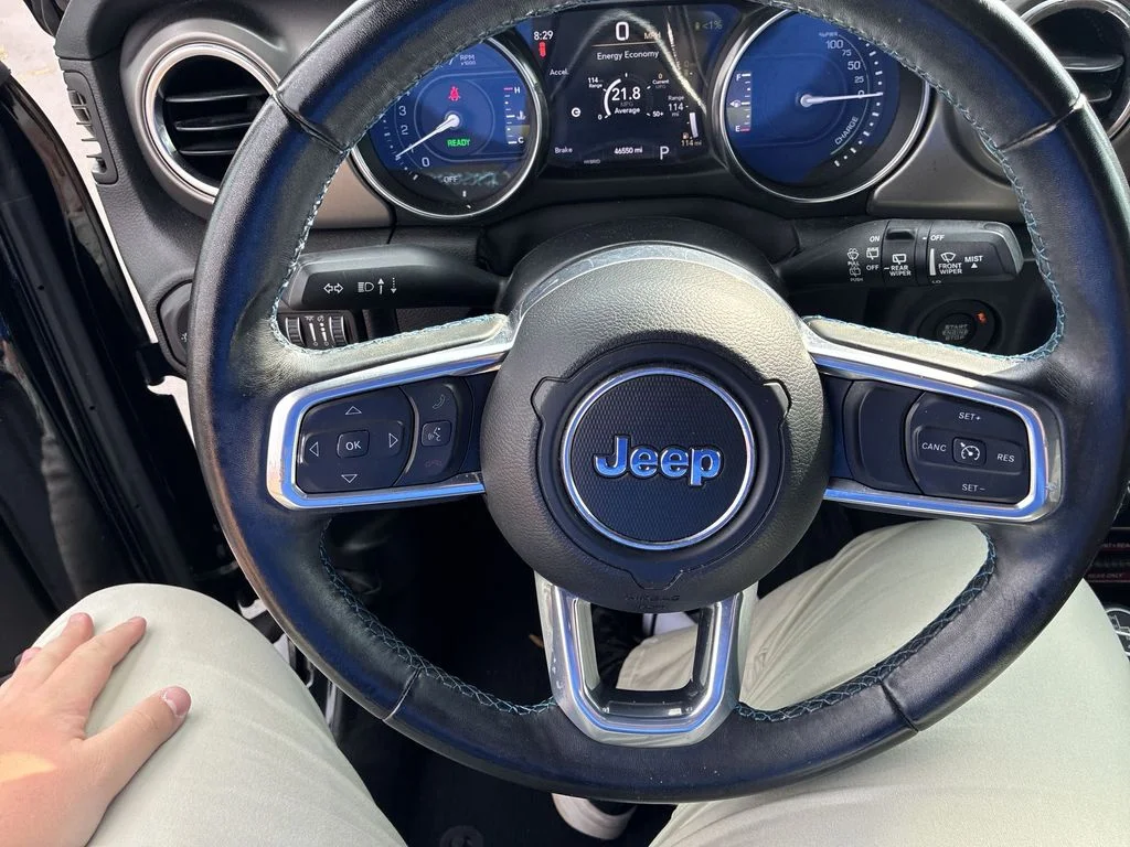 Used 2022 Black Jeep Unlimited Rubicon 4xe image 14