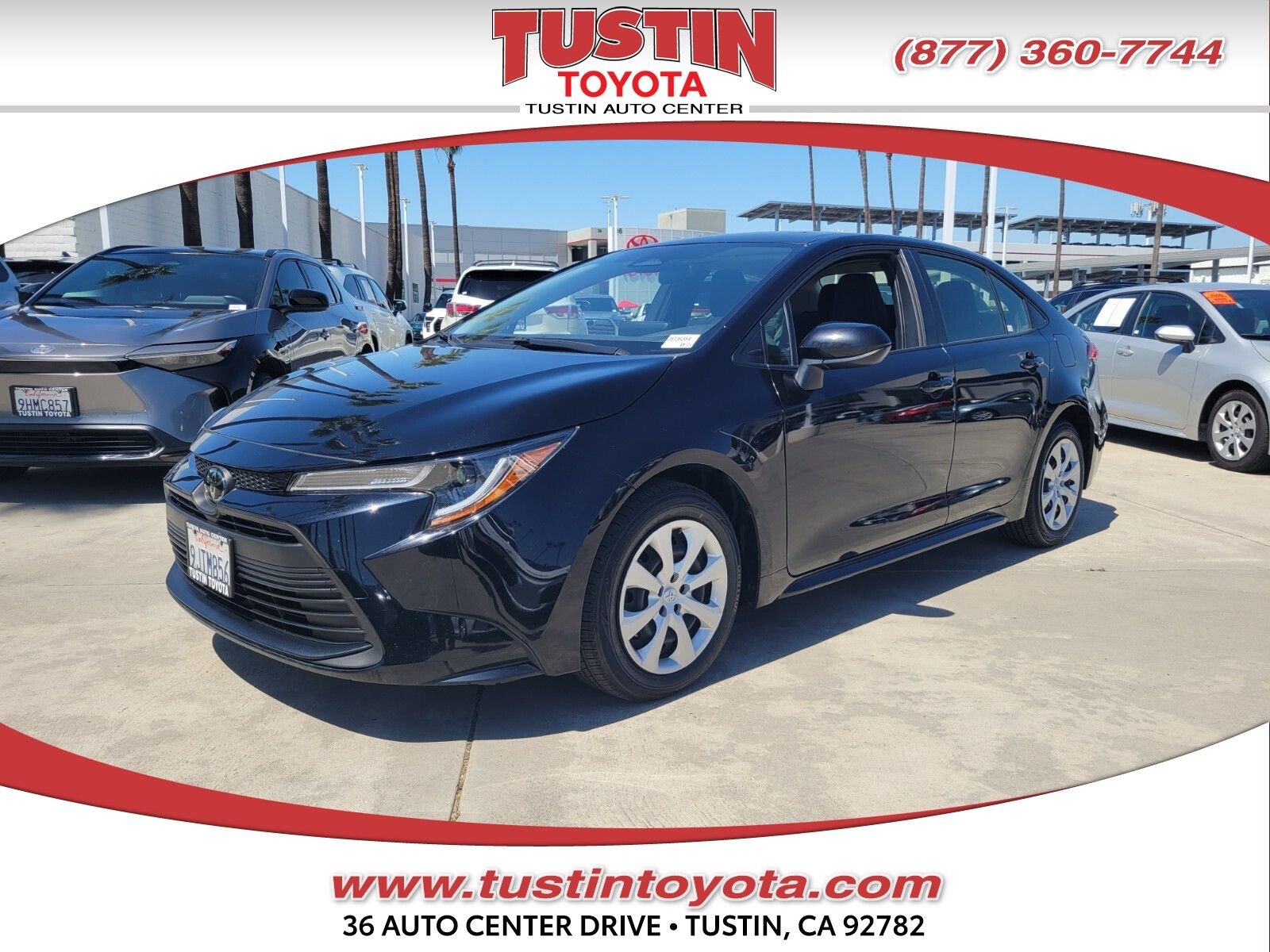 Certified Used 2024 Black Toyota LE image 1