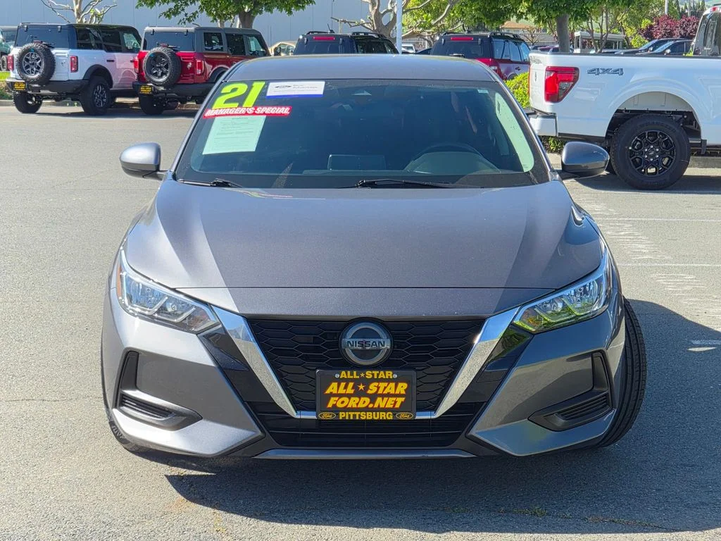 Certified 2021 Nissan Sentra SV with VIN 3N1AB8CV3MY206058 for sale in Pittsburg, CA