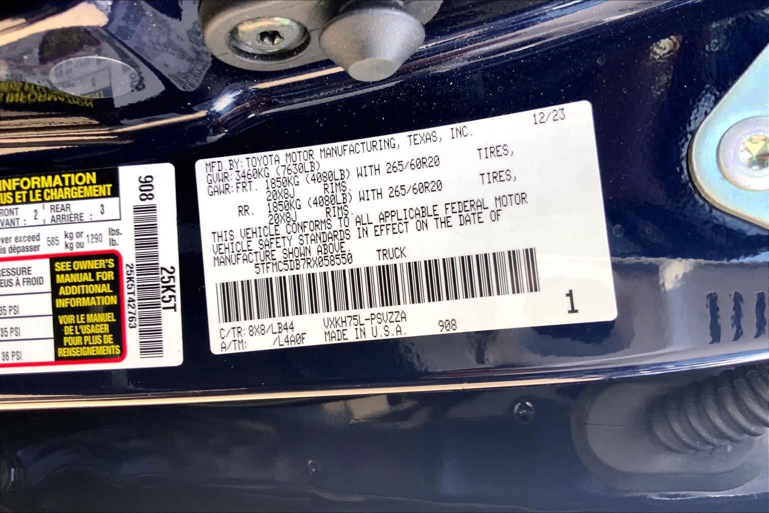 Used 2024 Blueprint Toyota 1794 Edition Hybrid image 32