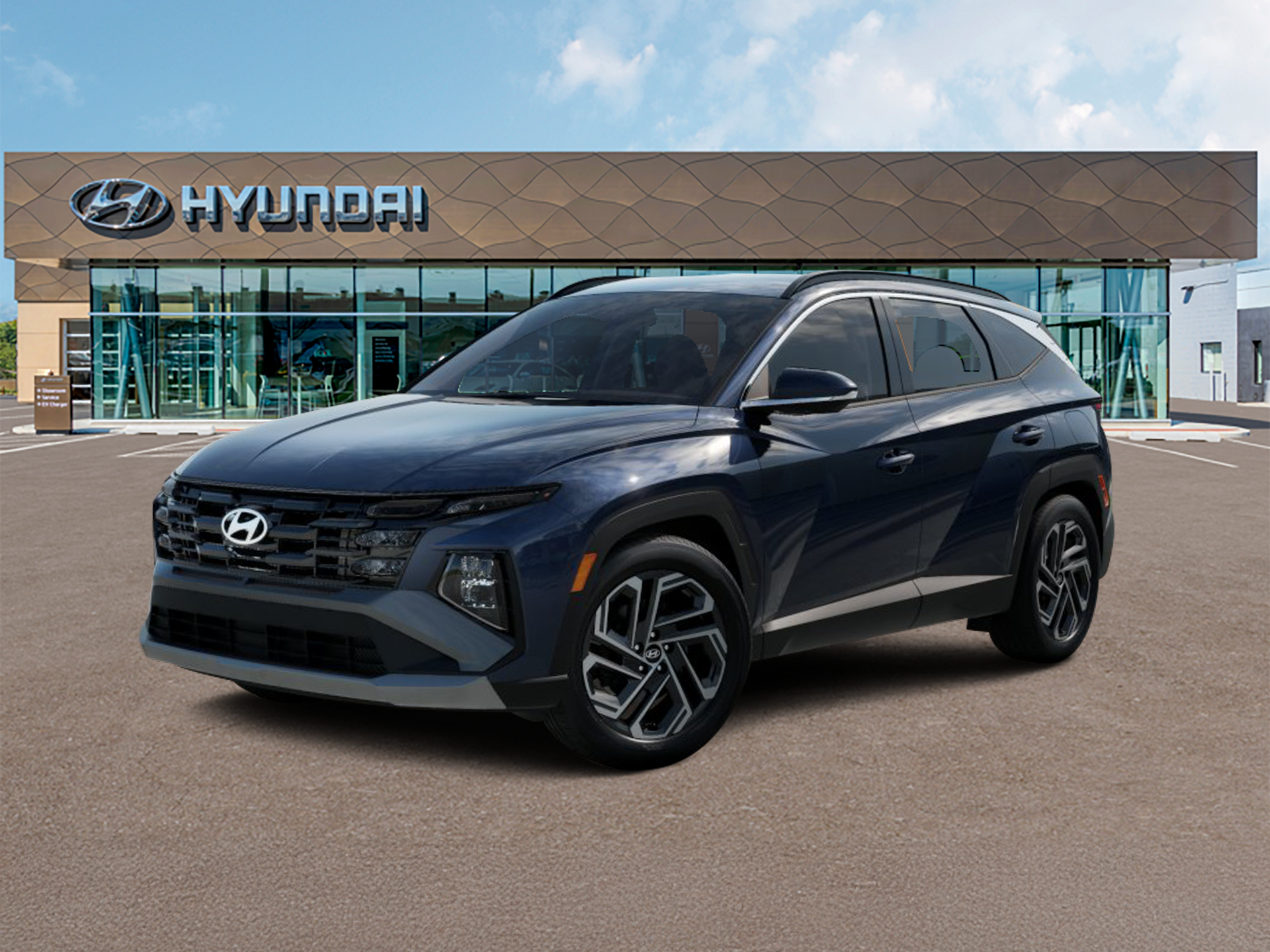 New 2026 Blue Hyundai SEL Plus AWD image 2