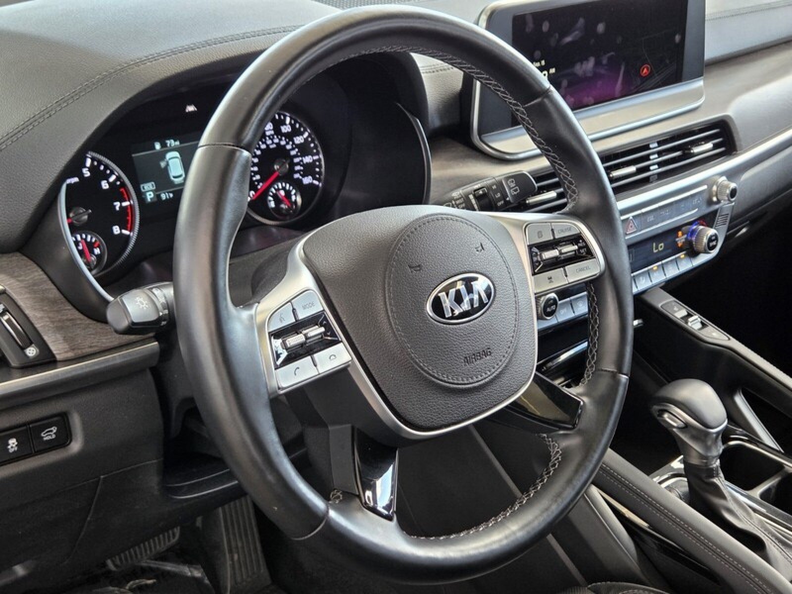 Used 2021 Glacial White Pearl Kia EX image 25