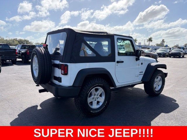Used 2017 Bright White Clea Jeep Sport image 6