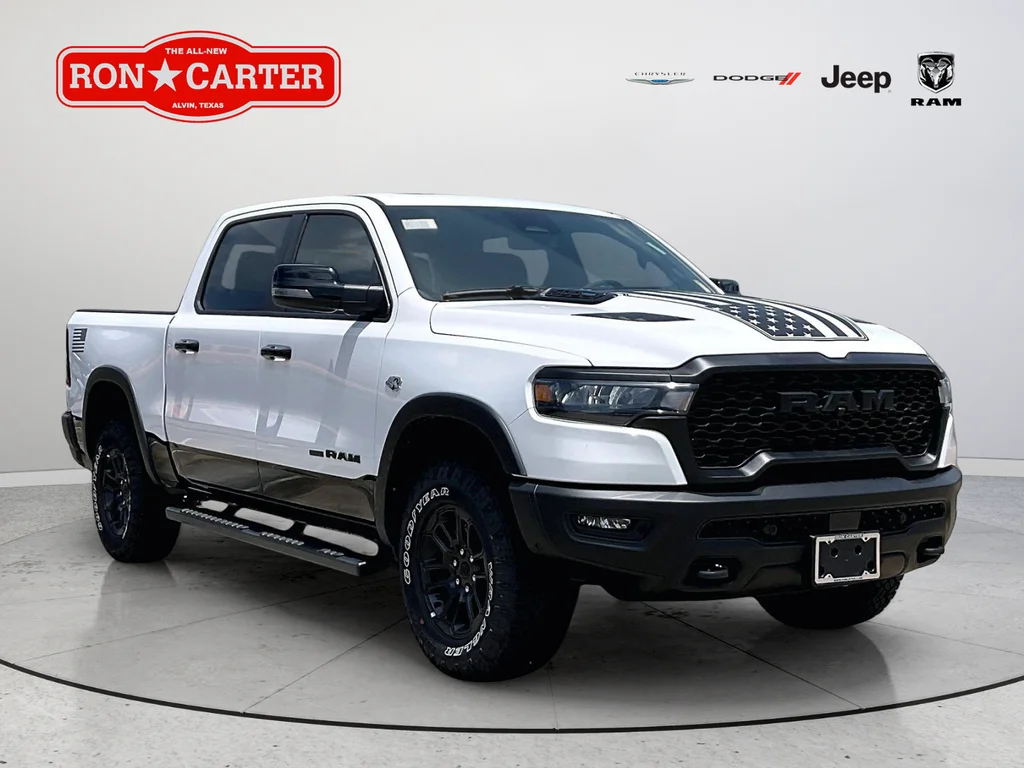 New 2026 Bright White Clear-Coat Exterior Paint RAM Rebel image 1