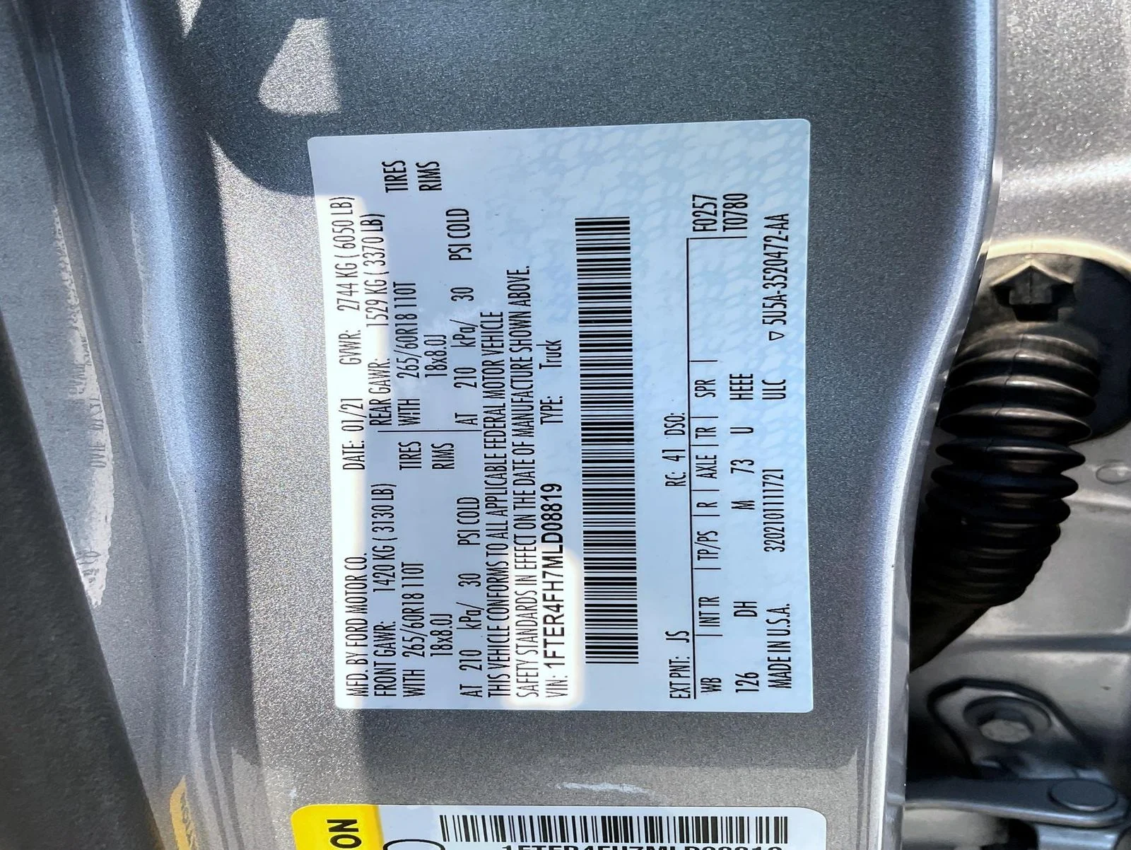 Used 2021 Silver Ford Lariat image 25