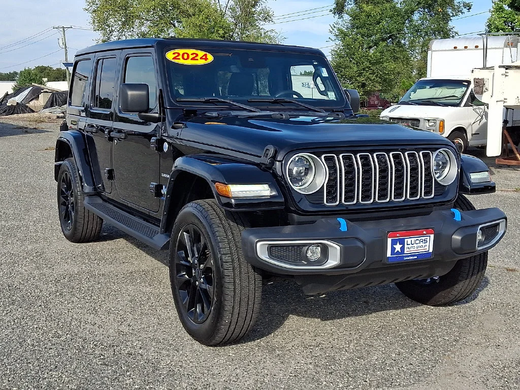 Used 2024 Black Jeep Sahara 4xe image 2