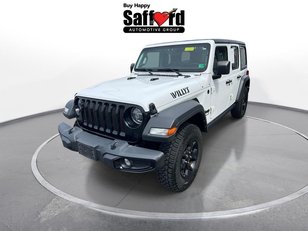 Used 2021 White Jeep Unlimited Willys image 1