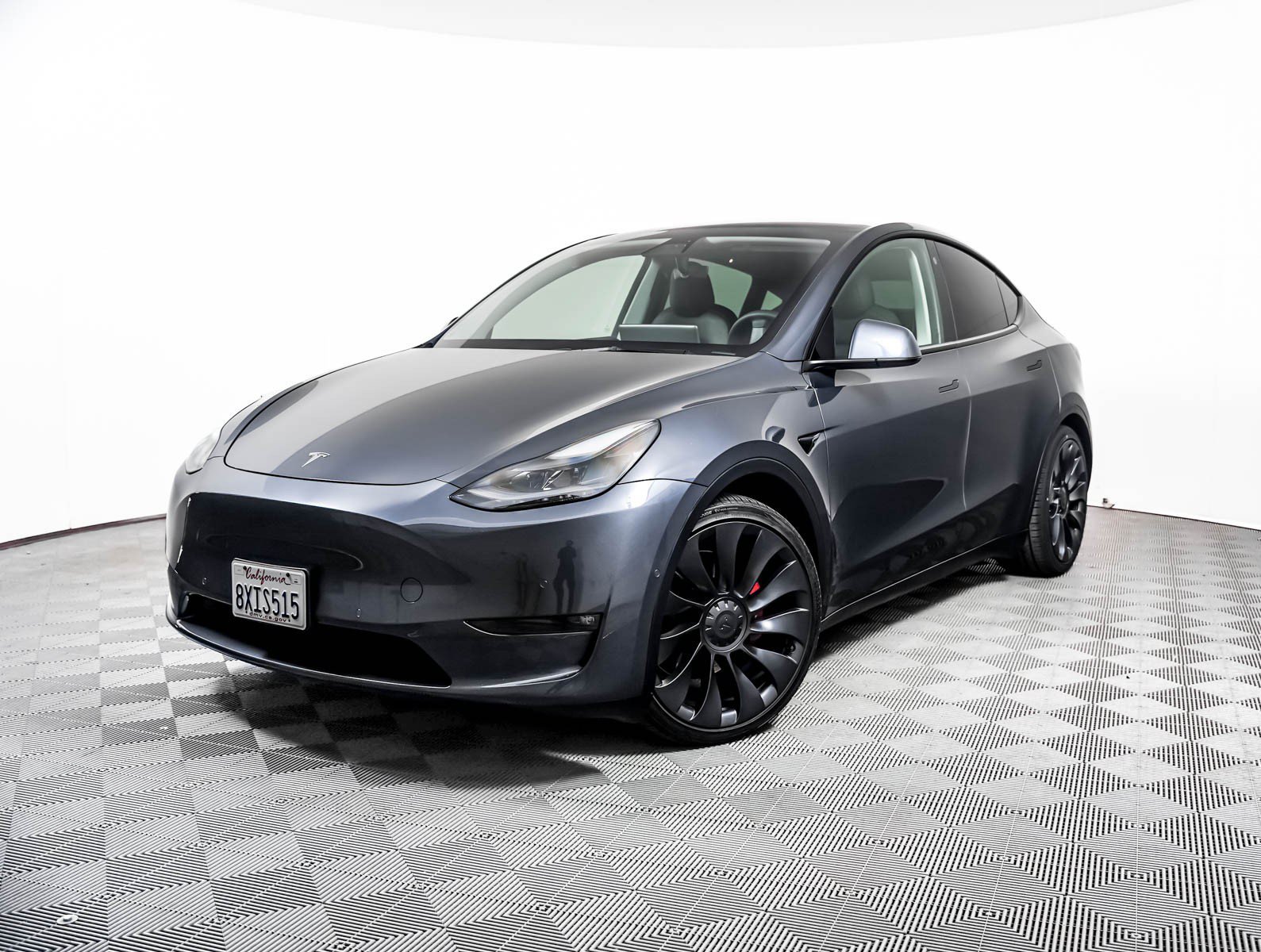 Used 2021 Gray Tesla Performance image 1