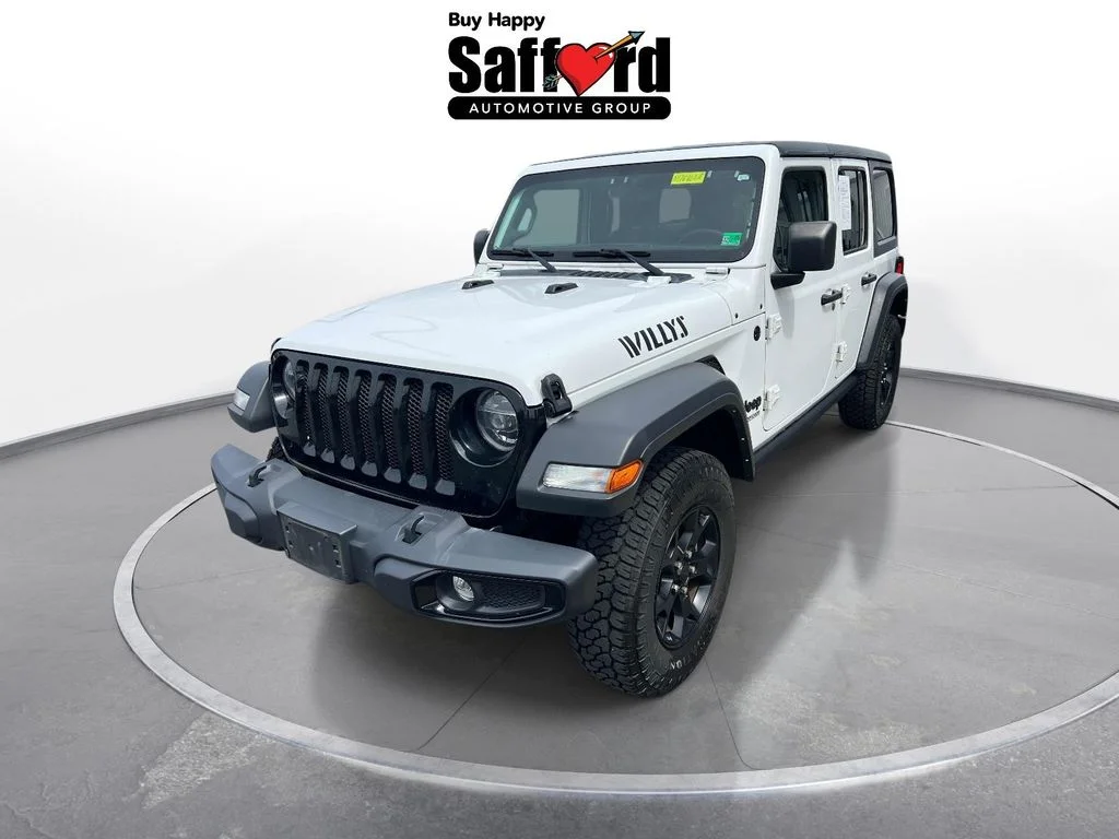 Used 2021 White Jeep Unlimited Willys image 1