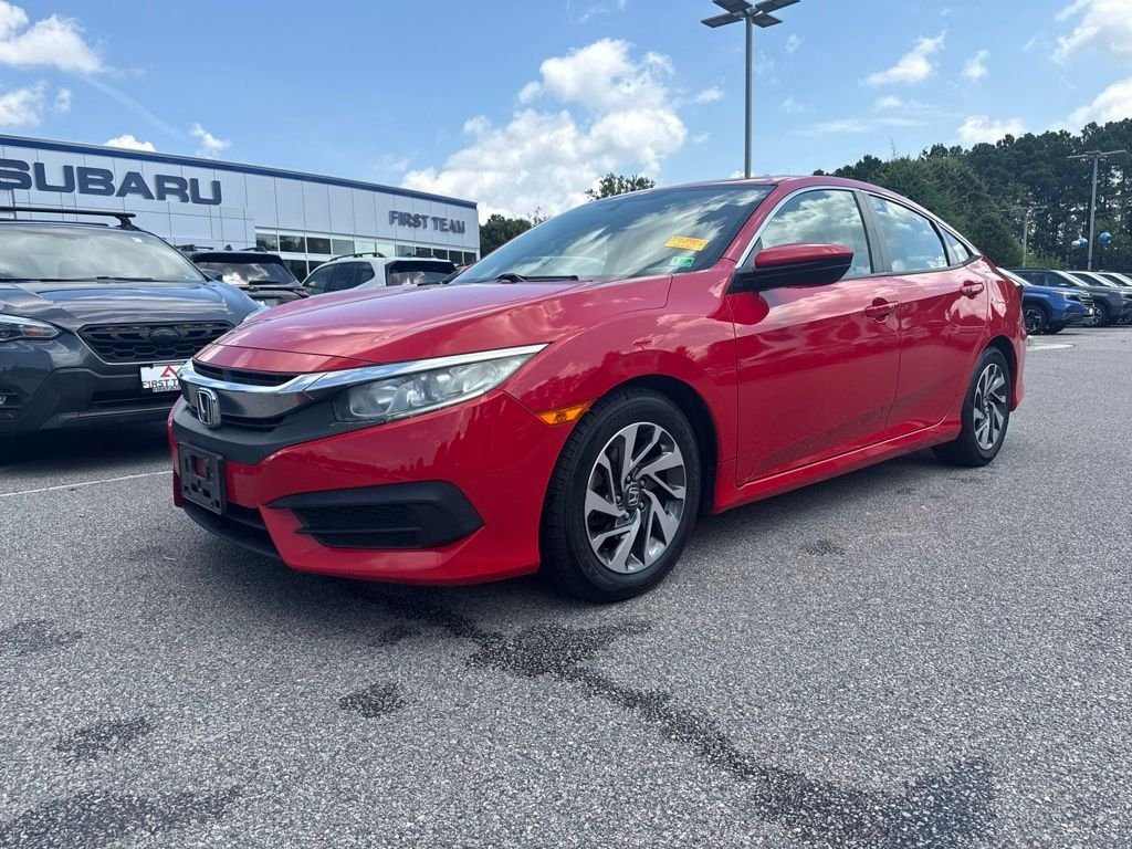 Used 2018 Honda Civic EX with VIN 2HGFC2F74JH600729 for sale in Suffolk, VA