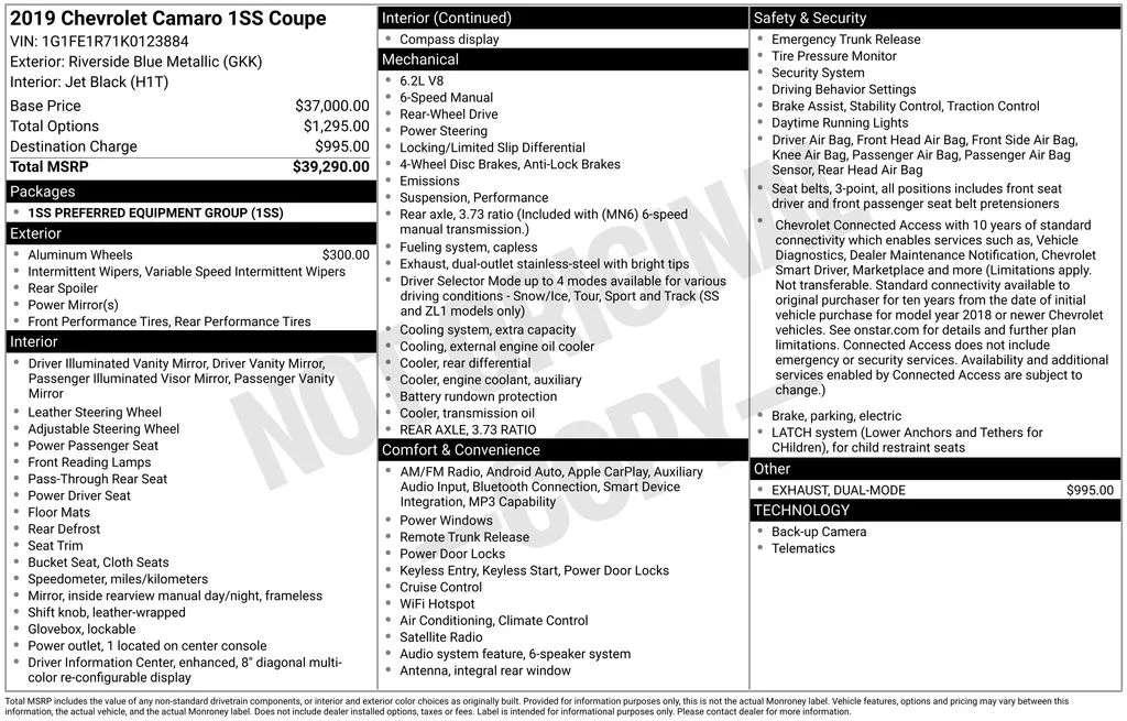 Used 2019 Blue Chevrolet SS image 11