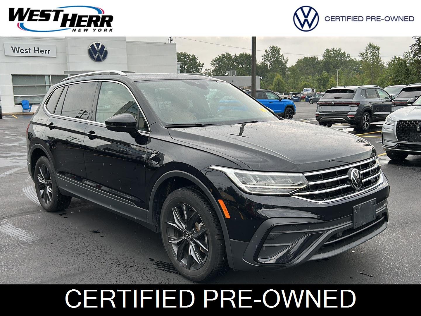 Certified Used 2024 Deep Black Pearl Volkswagen SE image 1