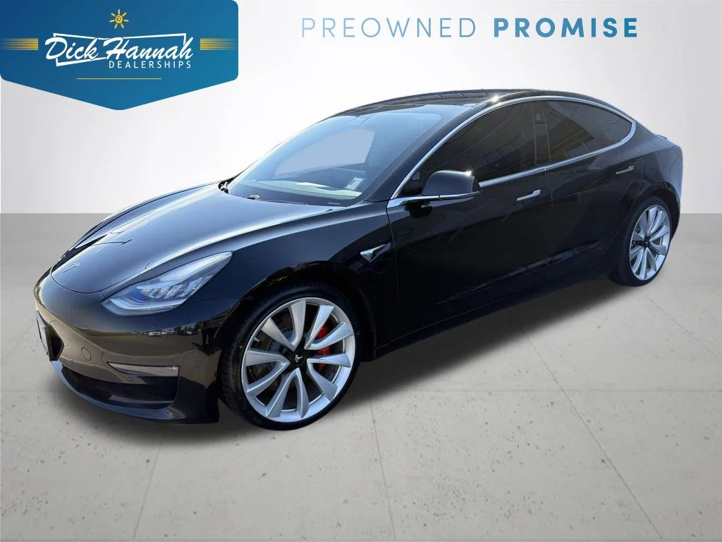 Used 2019 Black Tesla Performance image 1