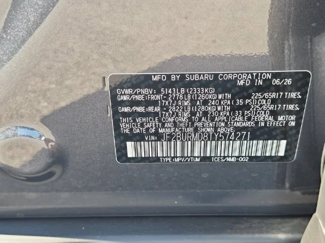 New 2026 MAGNETITE GRAY METALLIC Subaru Wilderness image 41