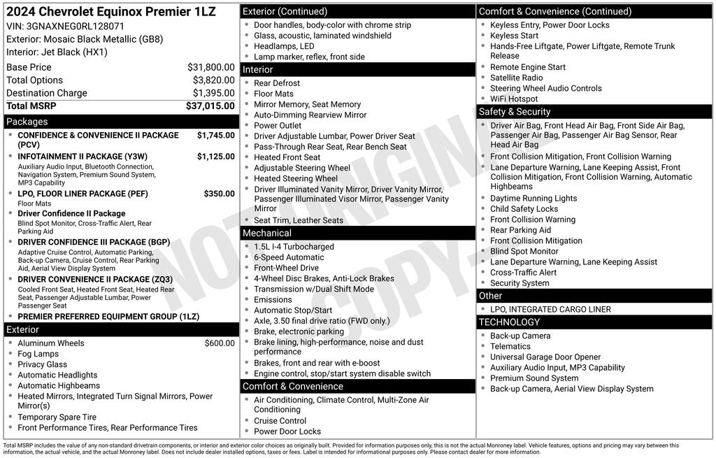Used 2024 Black Chevrolet Premier image 3