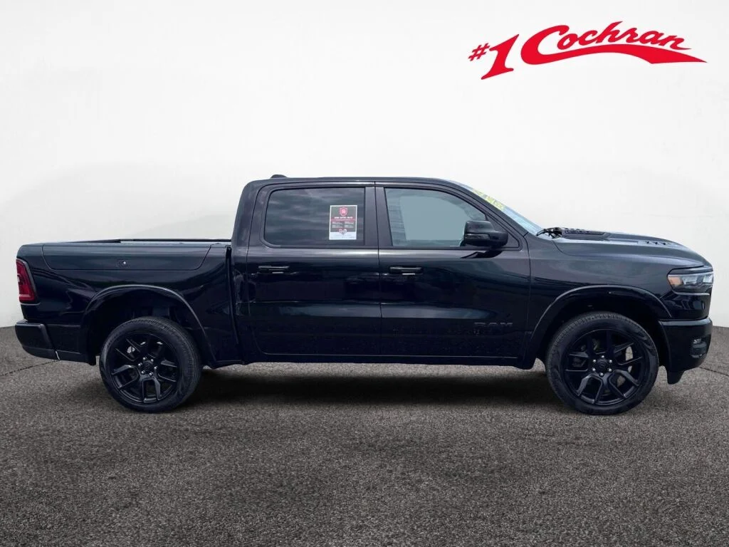 Used 2025 Diamond Black Crystal Pearlcoat Ram Laramie image 6