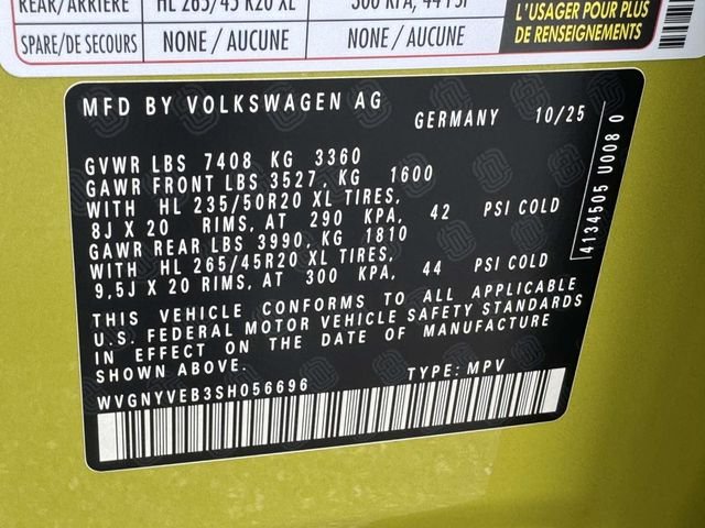 New 2025 Yellow Volkswagen Pro S Plus image 30