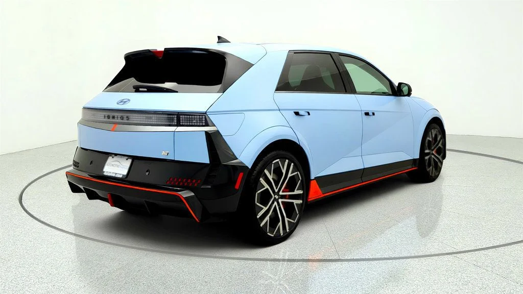 Used 2025 Performance Blue Matte Hyundai AWD image 5