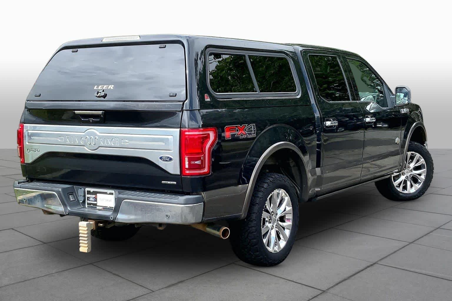 Used 2015 Tuxedo Black Metallic/Caribou Metallic Ford King Ranch image 13