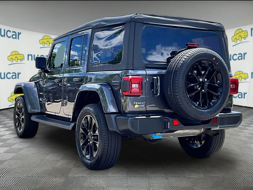 Used 2023 Gray Jeep Sahara 4xe image 4