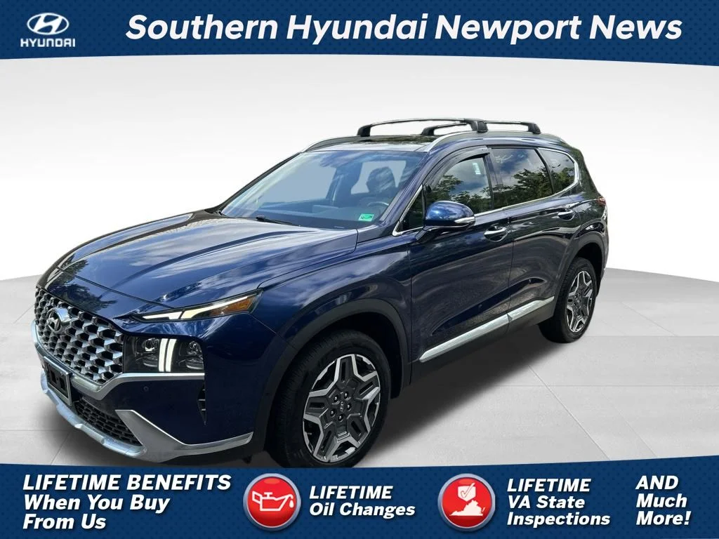 Used 2022 Blue Hyundai Limited image 1