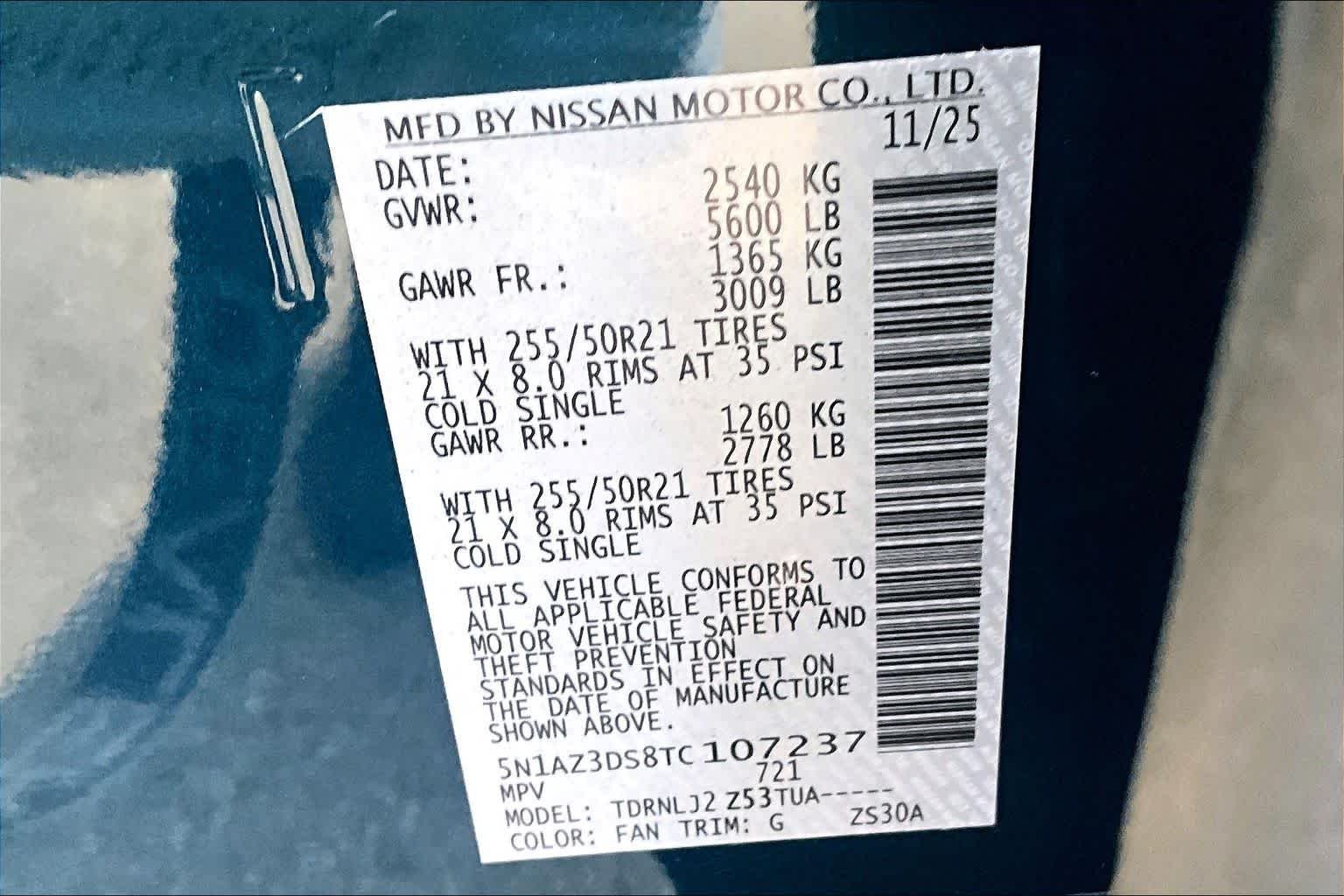 New 2026 Aurora Blue Pearl Metallic / Super Black Two-tone Nissan Platinum image 14