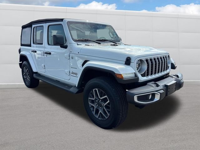 Used 2024 Bright White Clearcoat Jeep Sahara image 8