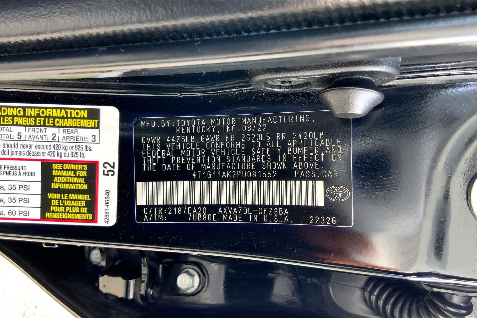 Used 2023 Midnight Black Metallic Toyota SE Nightshade image 36