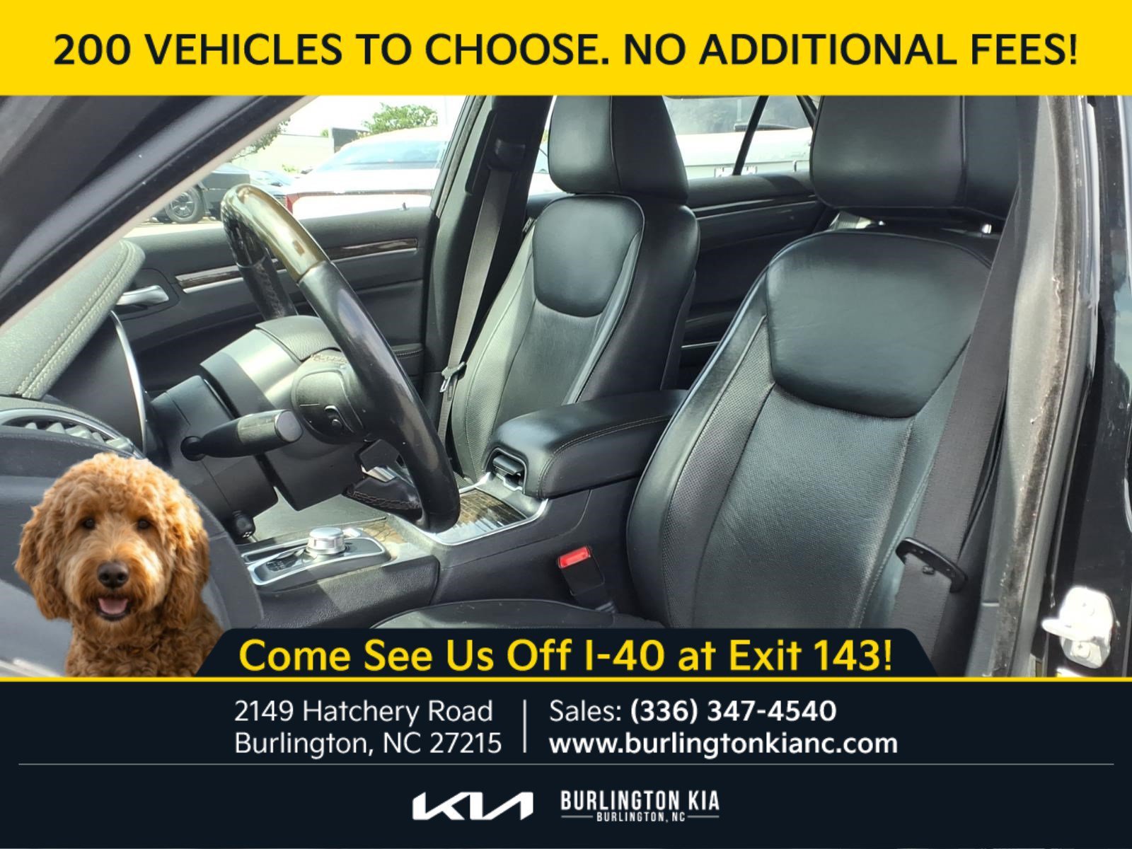 Used 2015 Gloss Black Chrysler 300C image 2