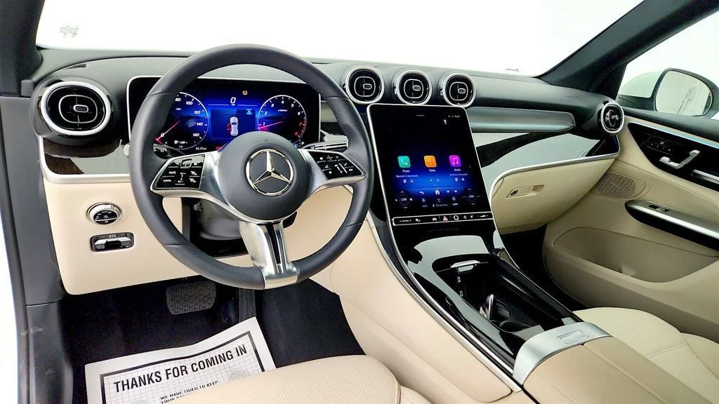 Used 2025 Polar White Mercedes-Benz GLC 300 4MATIC® SUV w/ Panorama Sunroof & 19