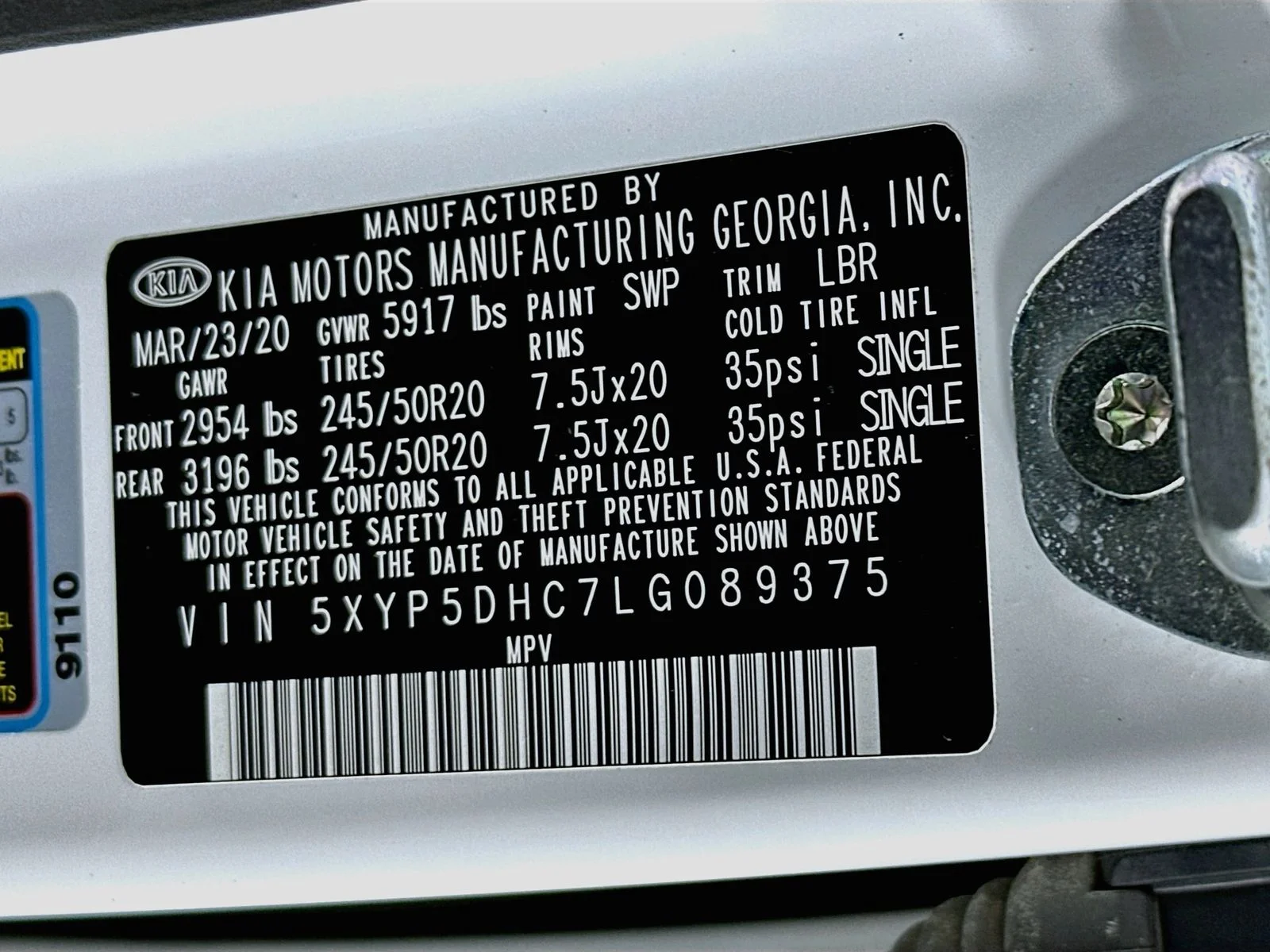 Used 2020 Snow White Pearl Kia SX image 35