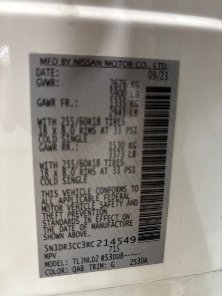 Certified Used 2024 White Nissan SL image 10