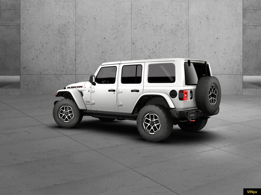 New 2026 Bright White Clear-Coat Exterior Paint Jeep Rubicon image 3