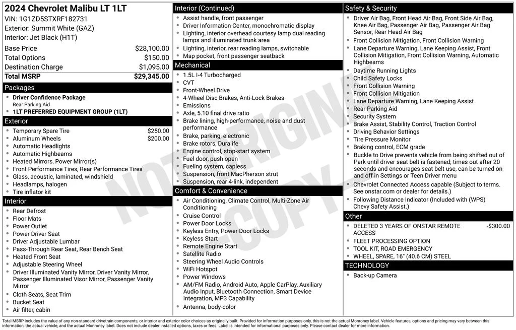 Used 2024 White Chevrolet LT image 6