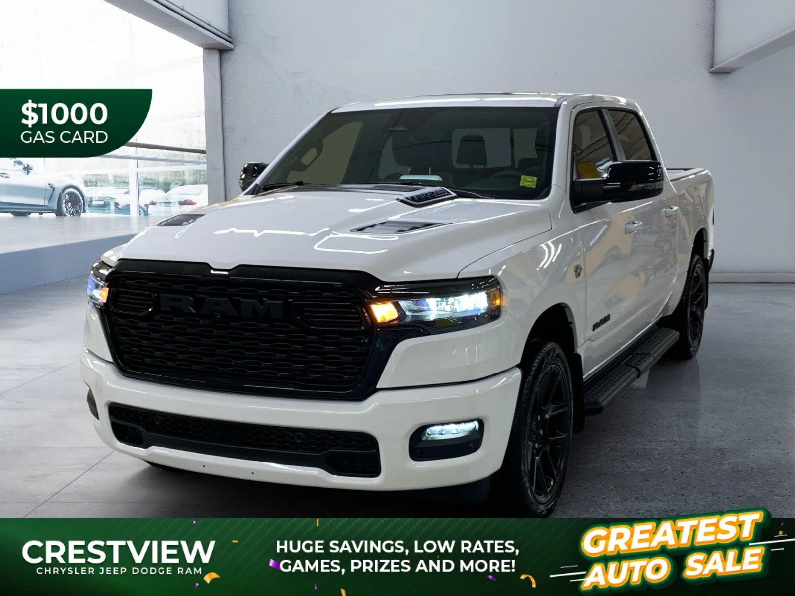 New 2026 Bright White Ram Sport image 1