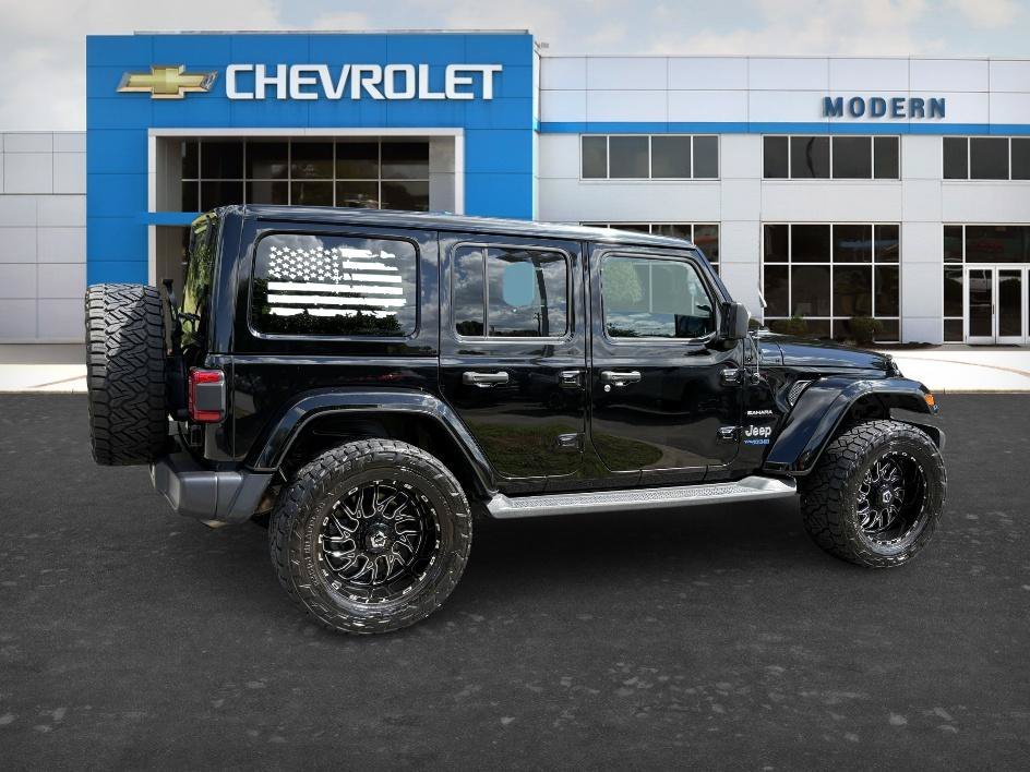 Used 2022 Black Clearcoat Jeep Unlimited Sahara image 5