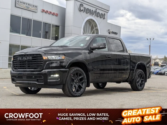 2026 RAM 1500 Laramie - - Night Edition - Level 2 Grp - Pano Sunroof - Harman/Kardon Audio & More!
