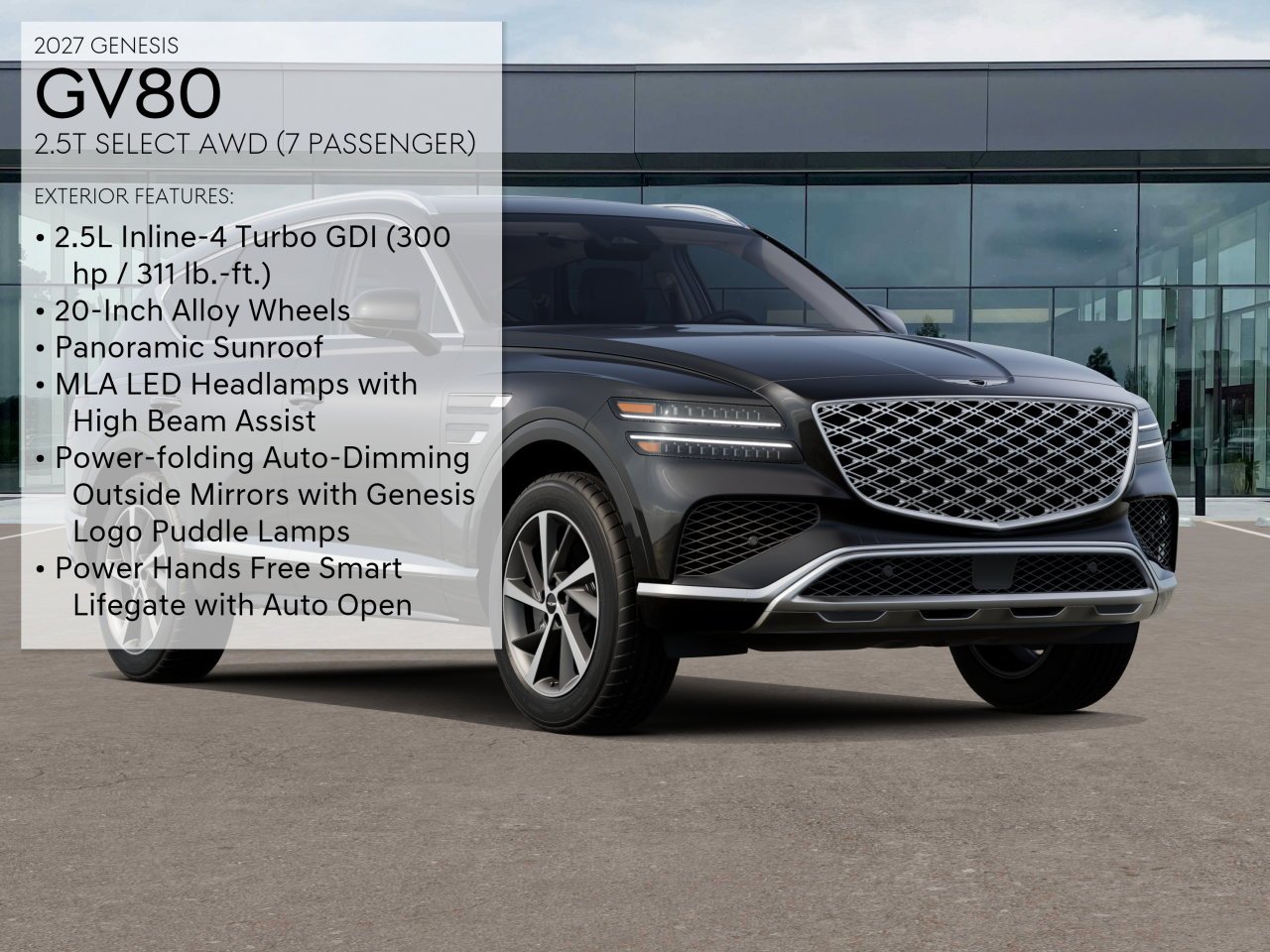 New 2027 Black Genesis 2.5T SELECT image 3
