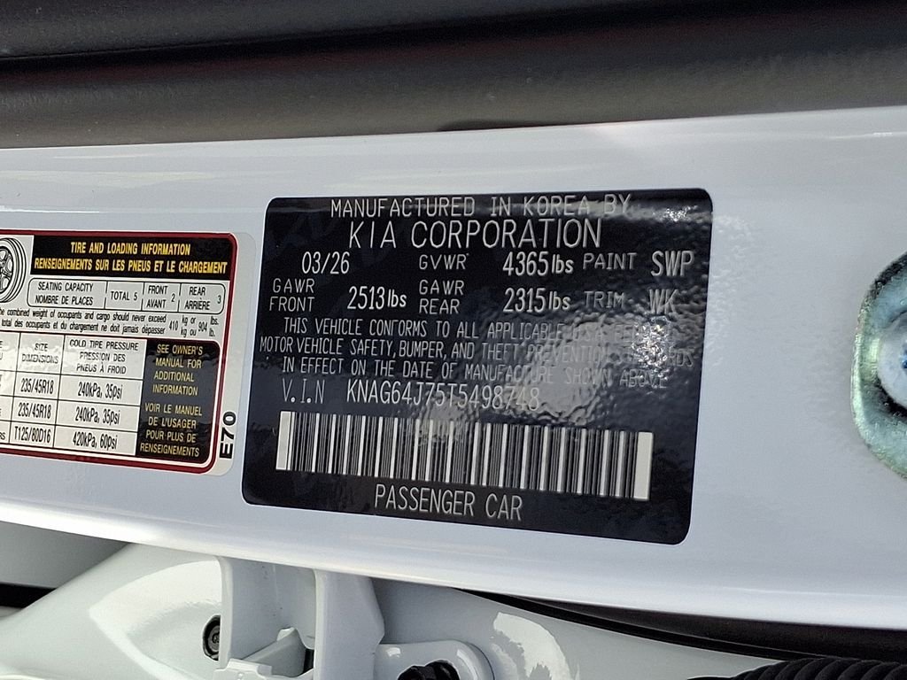 New 2026 White Kia GT-Line image 10