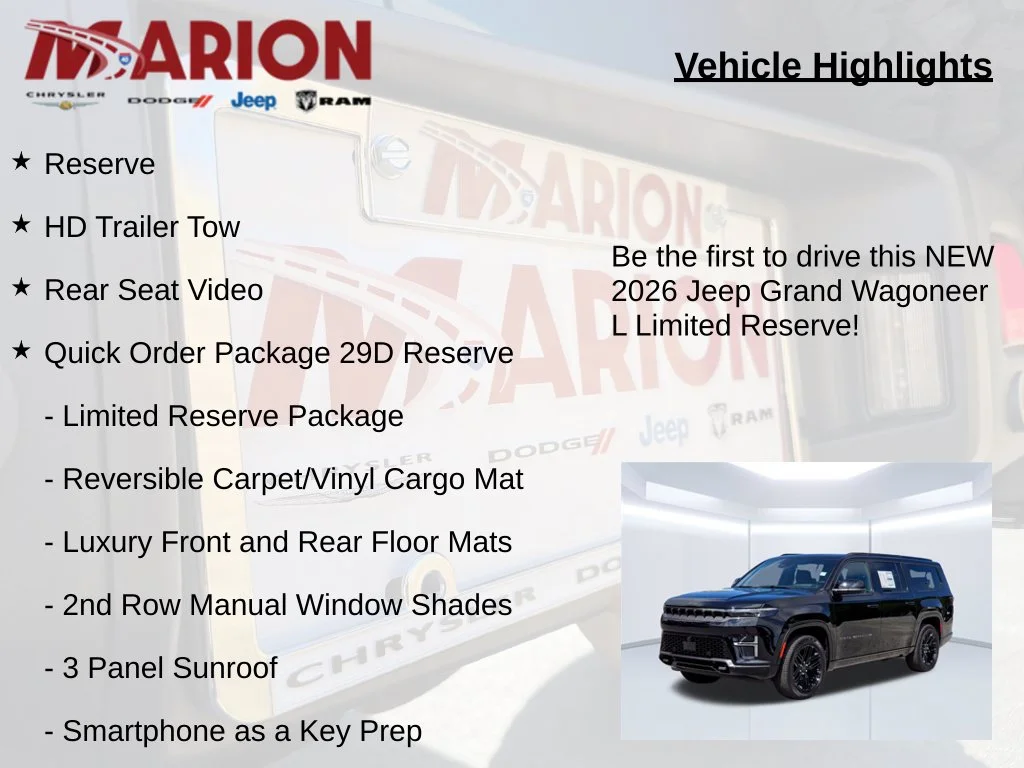 New 2026 Black Jeep Limited Reserve image 5